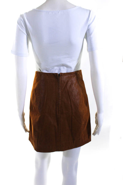 Free People Zara Woman A Line Skirts Skort Brown Orange Pink Size 12 M Lot 2