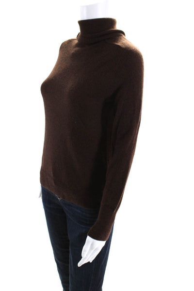 Everlane Womens Cashmere Long Sleeve Turtleneck Pullover Sweater Brown Size XS