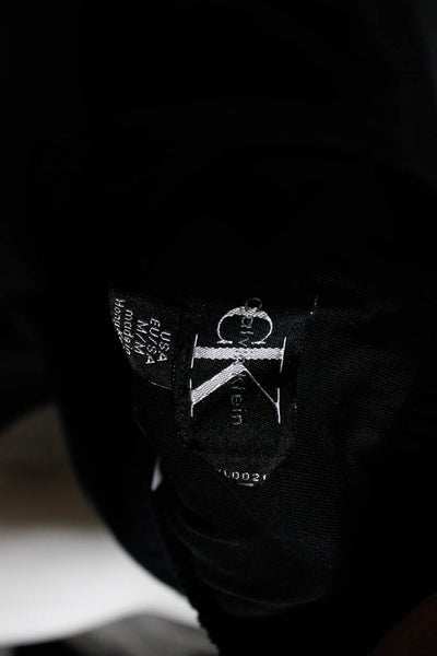 Calvin Klein Mens Layered Side Zipped Round Neck Sweater Vest Navy Size M