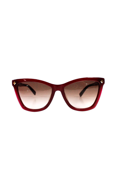 MCM Women's Gold Toe Accent Cat Eye Sunglasses Red 17 57 140