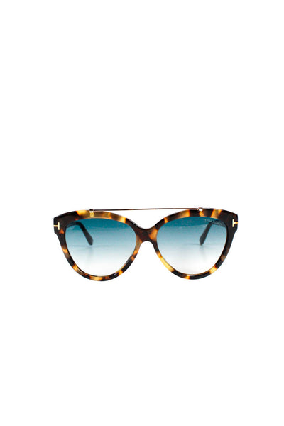 Tom Ford Women's Tortoise Shell Cat Eye Tined Lens Sunglasses Brown 14 58 140