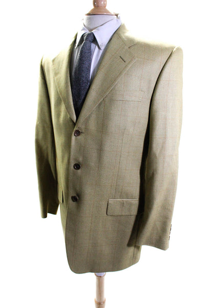 Arimondi By Stefano Armondi Men's Long Sleeve Lined Jacket Green Size 42