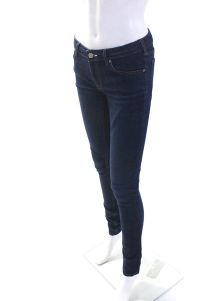 ACNE Studios Women's Midrise Five Pockets Dark Wash Skinny Denim Jeans Pant Size
