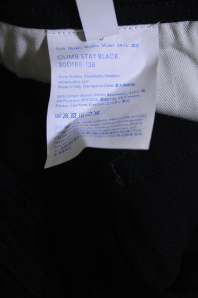 ACNE Studios Women's Midrise Five Pockets Skinny Denim Pant Black Size 27