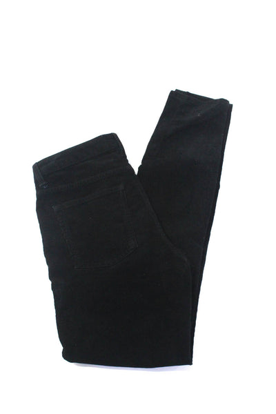 ACNE Studios Women's Midrise Five Pockets Corduroy Skinny Pant Black Size 26