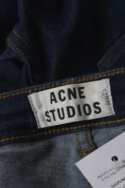 ACNE Studios Women's Midrise Five Pockets Dark Wash Skinny Denim Pant Size 26