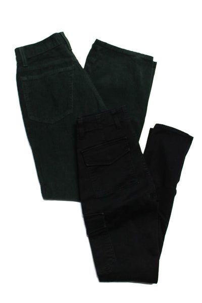 Vince Re/Done Women's Midrise Skinny Cargo Pant Black Green Size 26 Lot 2