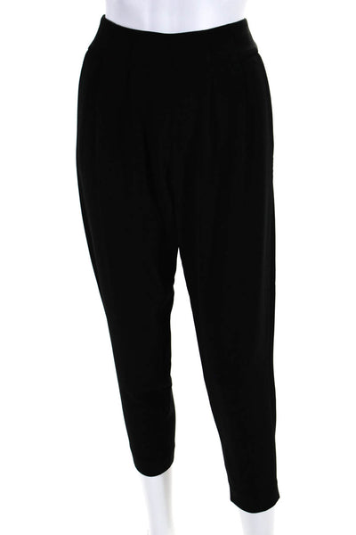 J Crew Women's Hook Closure Pleated Front Straight Leg Dress Pant Black Size 00