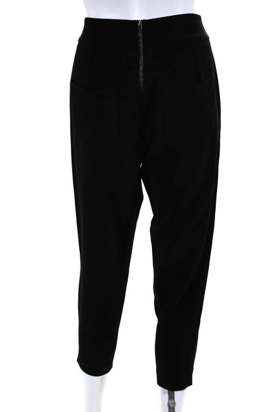 J Crew Women's Hook Closure Pleated Front Straight Leg Dress Pant Black Size 00