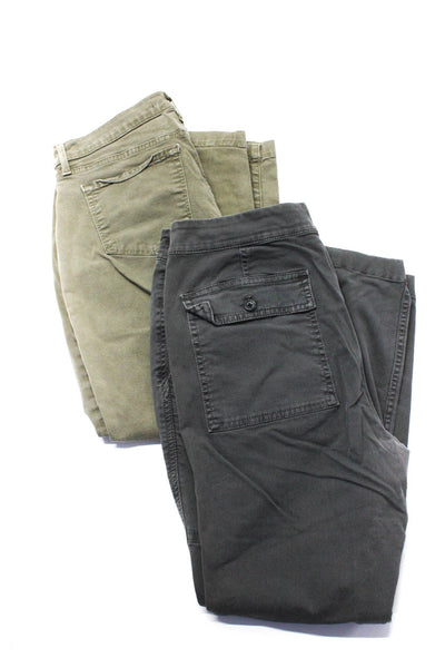 J Brand J Crew Women's Skinny Jeans Cargo Pants Green Gray Size 31 10 Lot 2