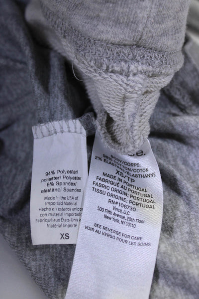 Vince Beyond Yoga Womens Gray Cotton Pockets Pullover Hoodie Top Size XS LOT 2