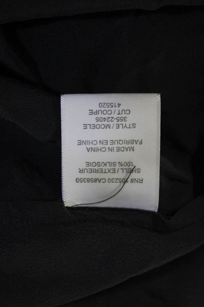 Joie Women's 3/4 Sleeve V Neck Silk Blouse Gray Size M
