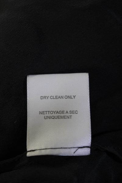 Joie Women's 3/4 Sleeve V Neck Silk Blouse Gray Size M
