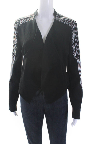 Jack by BB DAKOTA Women's Open Front Long Sleeves Cropped Jacket Black Size S