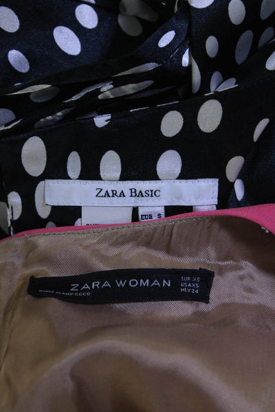 Zara Women's Mini Casual Dresses Black Pink Size XS S Lot 2