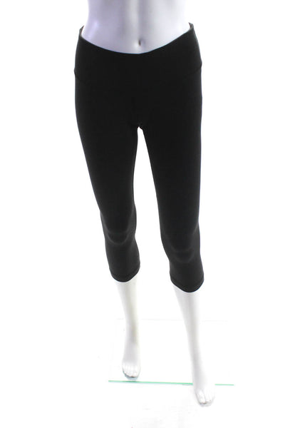 Lululemon Womens Solid Black Pull On Cropped Pant Leggings Size 6