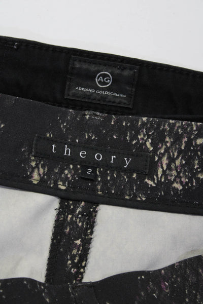 AG Adriano Goldschmied Theory Women's Skinny Jeans Black Size 27 2, Lot 2