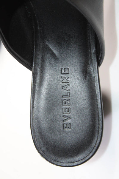 Everlane Womens Leather Mule Sandal Sandals Black Size 7