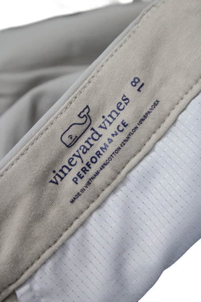 Vineyard Vines Boys Flat Front Pockets Chino Pants Beige Size 18