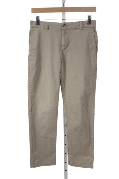 Vineyard Vines Boys Flat Front Button Closure Casual Pants Beige Size 16