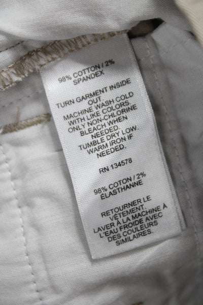Vineyard Vines Boys Flat Front Button Closure Casual Pants Beige Size 16