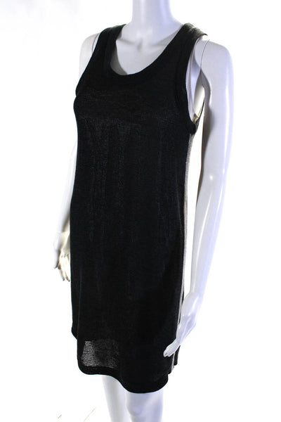 Brunello Cucinelli Womens Gray Scoop Neck Sleeveless Lined A-Line Dress Size S