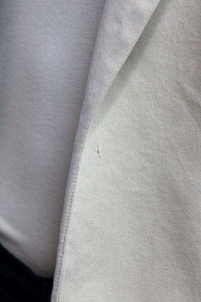 Adam Women's Collar Long Sleeves Lined One Button Blazer Beige Size 8