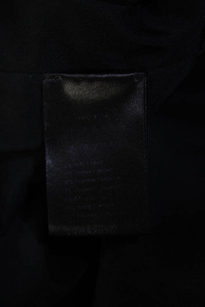 Strenesse Womens Geometric Print Sleeveless Pleated Sheath Dress Black Size 6