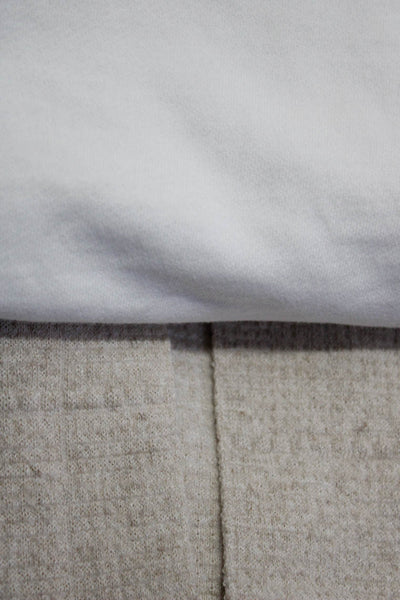 Zara Womens Cardigan White Graphic Crew Neck Pullover Sweatshirt Size M S Lot 2