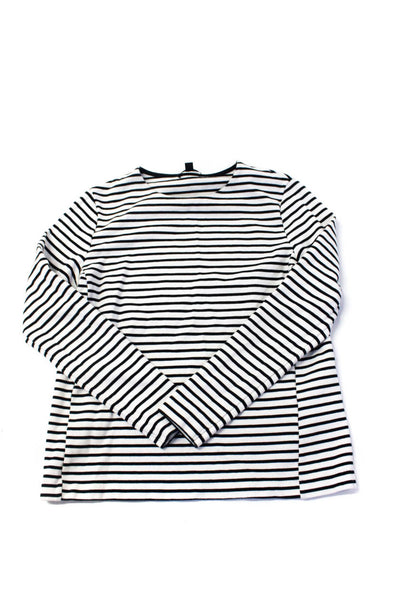 COS Elan Womens Striped Tee Shirt Cardigan Sweater White Black Size Small Lot 2