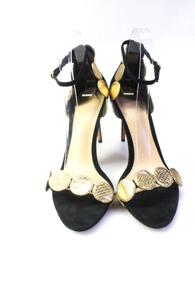 Alexandre Birman Womens Geometric Accent Buckled Stiletto Heels Black Size EUR40