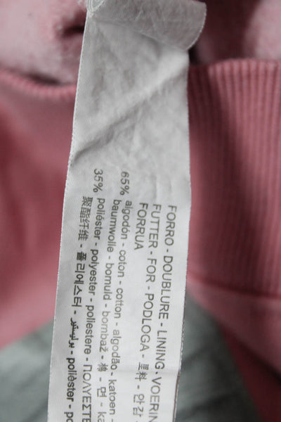 Zara Childrens Girls Sweatshirts Pink White Cotton Size 13-14 Lot 2