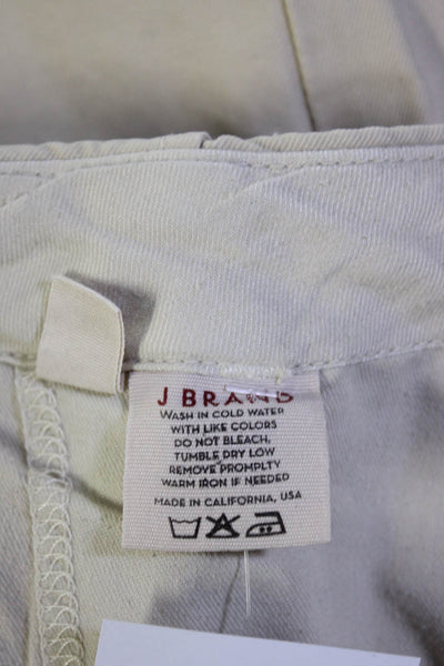 J Brand Womens Light Khaki Cotton High Rise Straight Leg Jeans Size 30