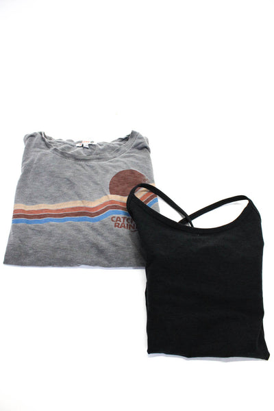 Beyond Yoga Sundry Womens Tank Top Graphic Print Shirt Black Gray Size M 0 Lot 2
