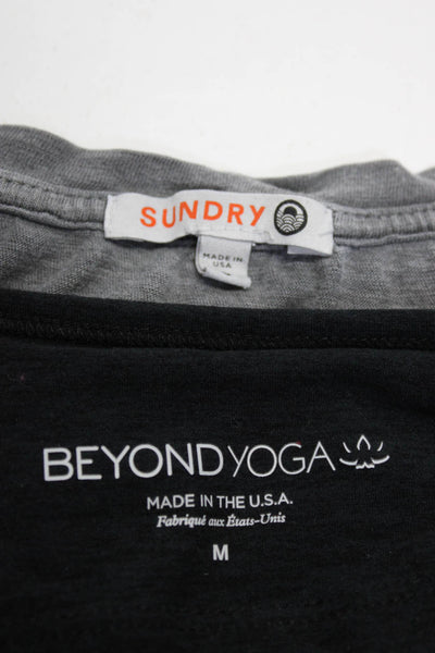 Beyond Yoga Sundry Womens Tank Top Graphic Print Shirt Black Gray Size M 0 Lot 2