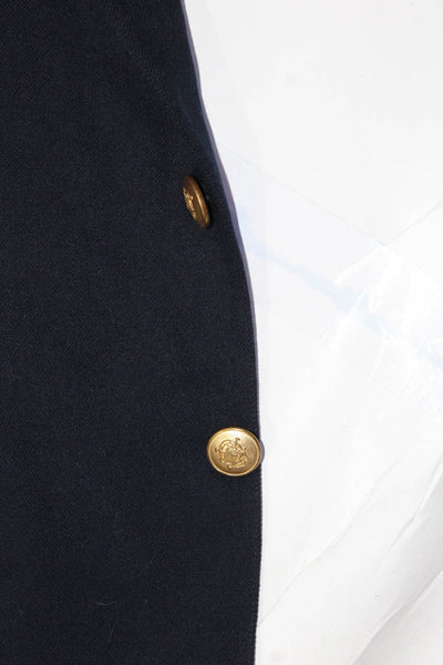 Chaps Ralph Lauren Mens Dark Navy Two Button Long Sleeve Blazer Size 44