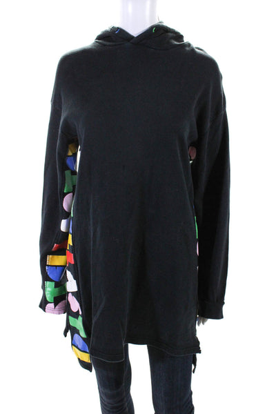 Stella McCartney Kids Girls Graphic Sweatshirt Dress Black Multicolor Size 14