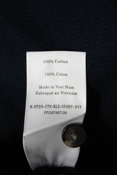 Everlane Women's Collar Pockets Long Sleeves Button Up Jacket Blue Size XL Lot 4