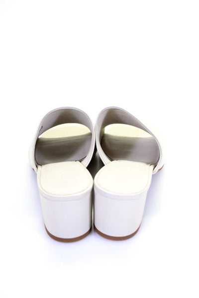 Everlane Womens Leather Mule Sandal Sandals White Size 8.5