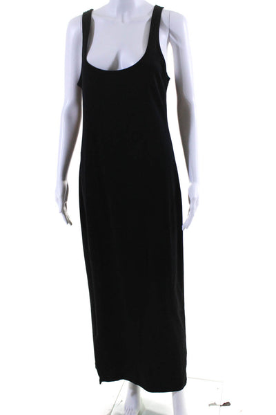 Boston Proper Womens Round Neck Sleeveless Pullover Tank Dress Black Size M