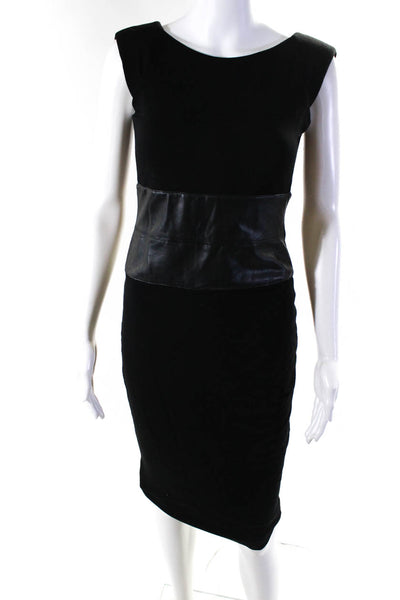 Bailey 44 Betsey Johnson Women's Faux Leather Trim Dress Black Size S M, Lot 2