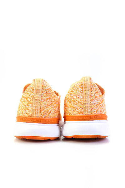 APL: Athletic Propulsion Labs Womens Knit Slip On Running Sneakers Orange Size 8
