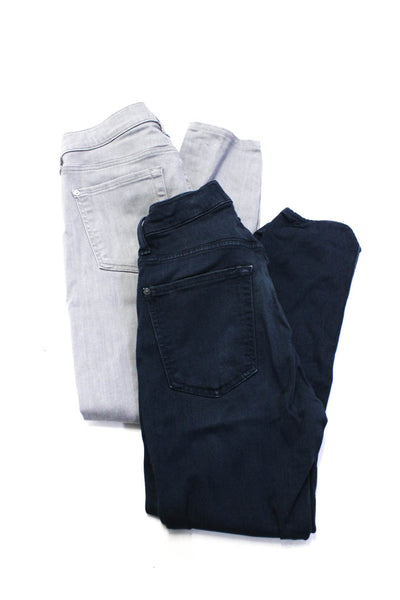 7 For All Mankind Women's Five Pockets Skinny Denim Pant Gray Size 29 Lot 2