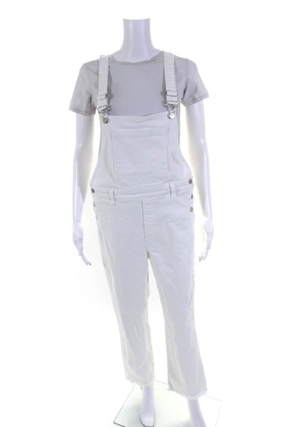 J BRAND Womens White Jules Overalls White Size 6 13680631