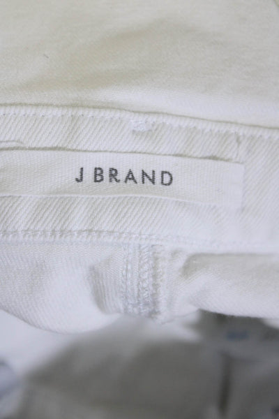 J BRAND Womens White Jules Overalls White Size 0 13681281