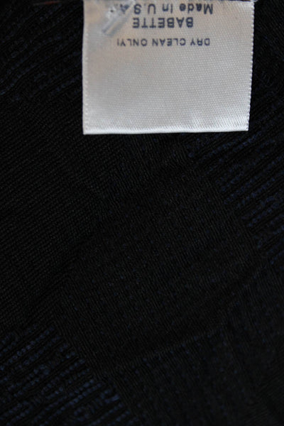 Babette Mens Dark Navy Cotton Textured Long Sleeve Button Down Shirt Size M