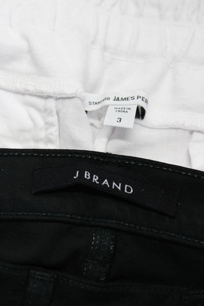 Standard James Perse J Brand Womens Shorts Jeans White Black Size 3 31 Lot 2