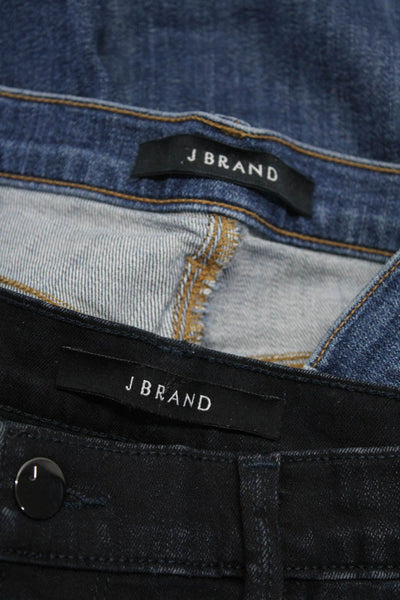 J Brand Womens 'Maria' High Rise Denim Slim Skinny Jeans Blue Size 30 31 Lot 2