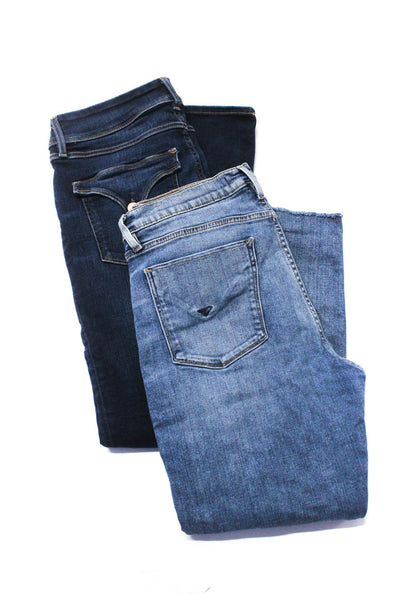 Hudson Womens High Rise Skinny Jeans Blue Denim Size 29 30 Lot 2