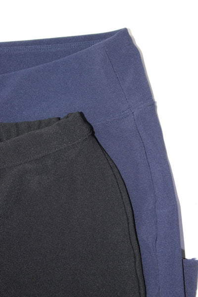 Boston Proper Womens Knit Stretch Pants Black Navy Blue Size XS Medium Lot 2